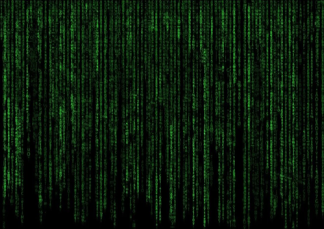 matrix, code, computer